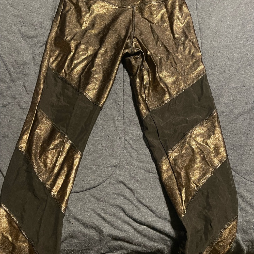 Bronze mesh leggings pink